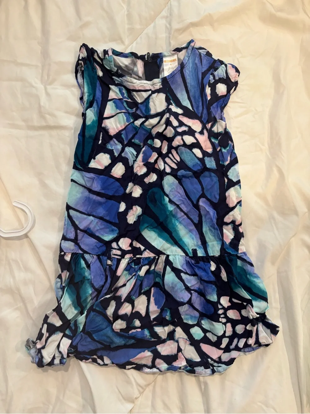 Gymboree Navy, Blue & Teal Butterfly-Pattern Dress